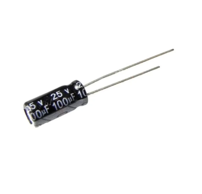 100uF 25V Electrolytic Capacitor